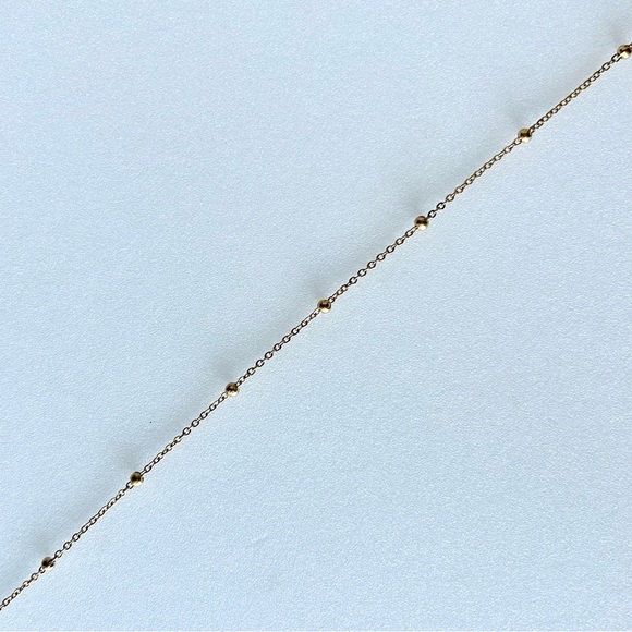 Vintage Gold Plated Wrap Around Bracelet Link and Ball Design 15โ - Picture 5 of 6